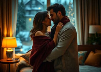Winterleidenschaft im Hotelzimmer